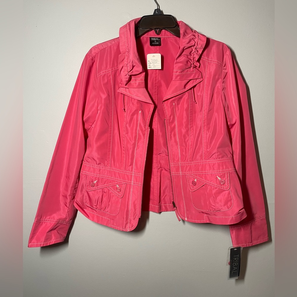 Tribal women’s jacket size 12 NWT! BEAUTIFUL PINK COLOR! 🌸